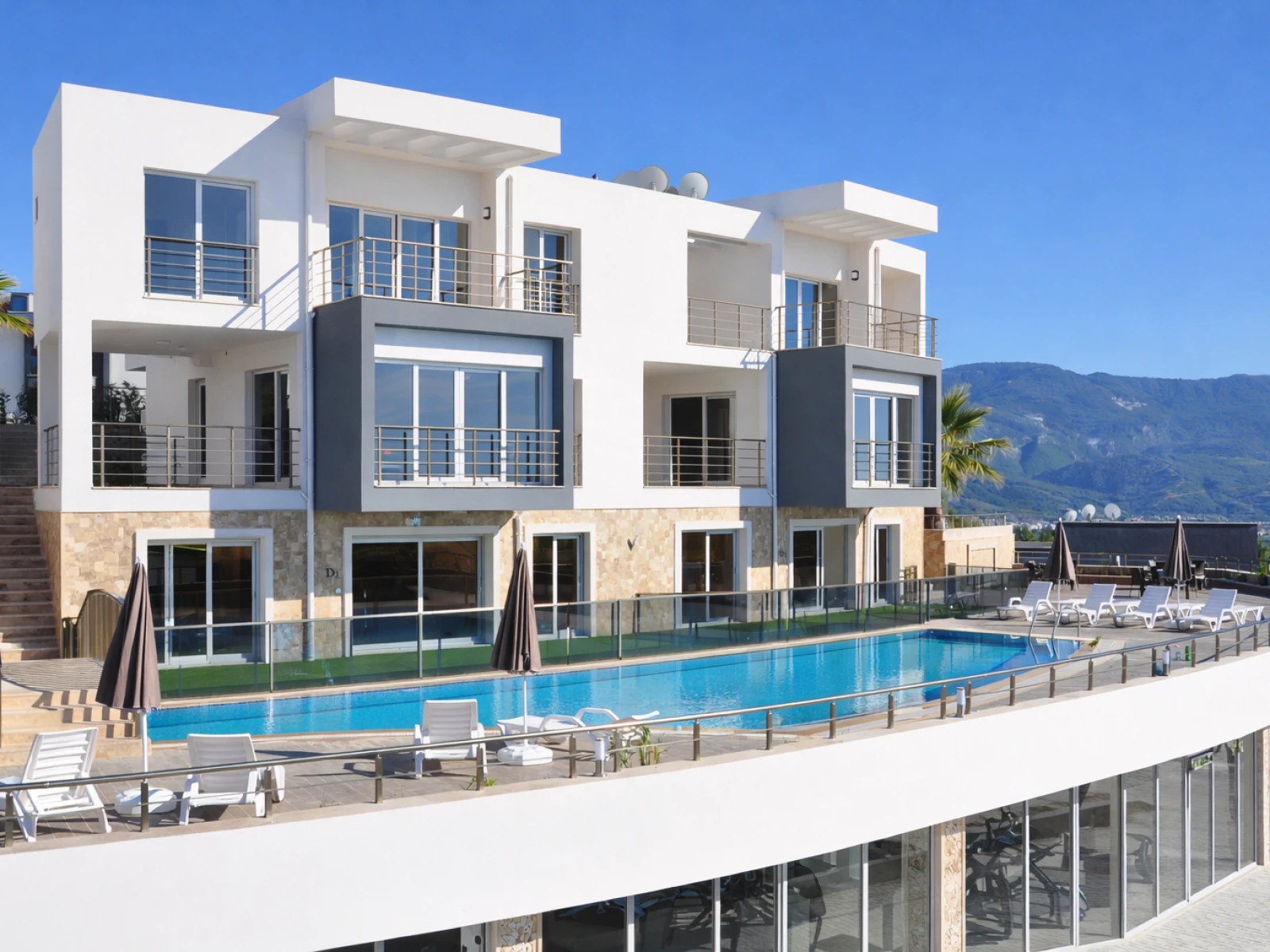 Lavender Residence exterior and shared outdoor pool