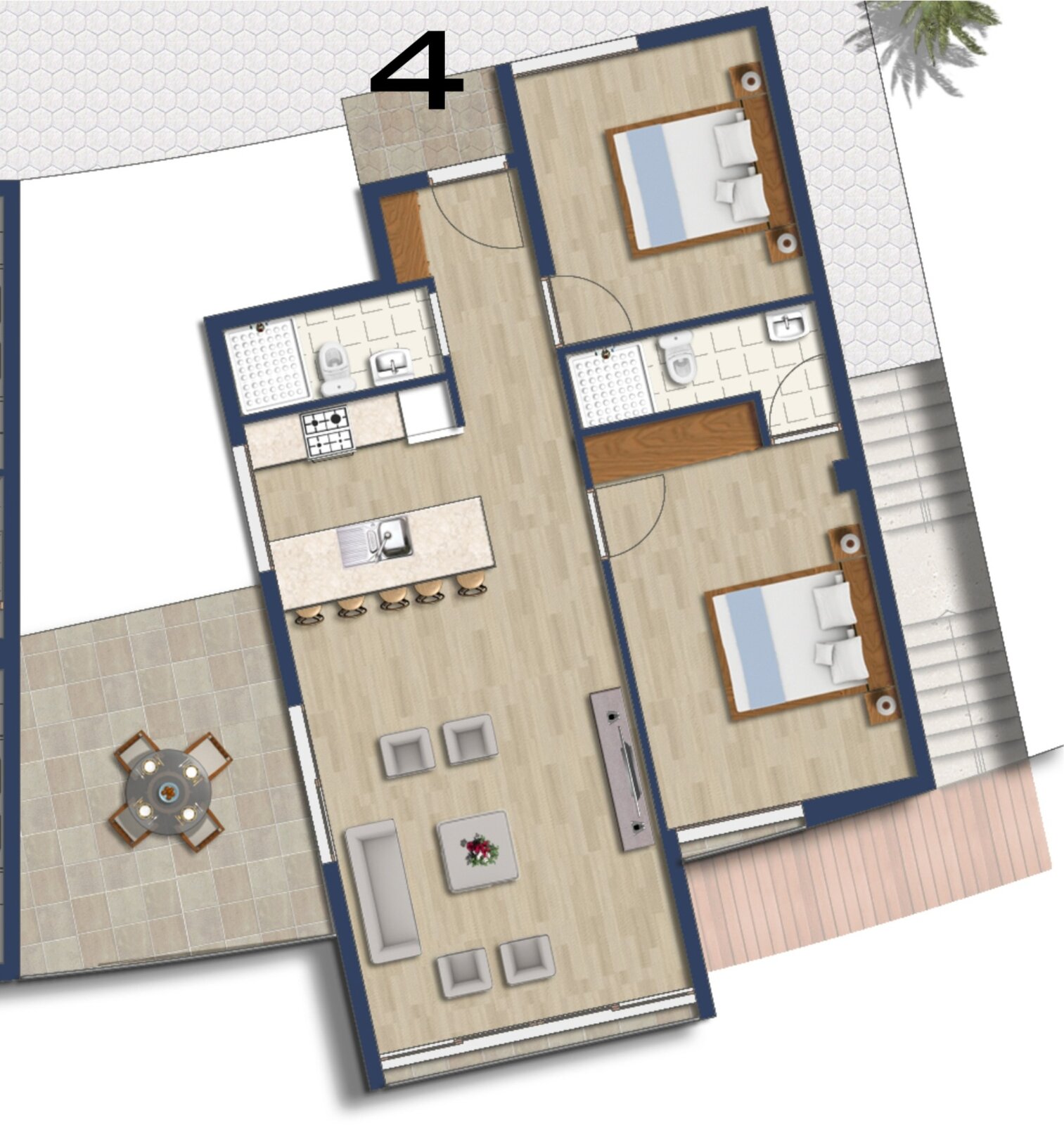 Floor plan — Forest View Apartments